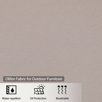 7-Piece Rattan Outdoor Dining Set with Rectangular Table — product view 8